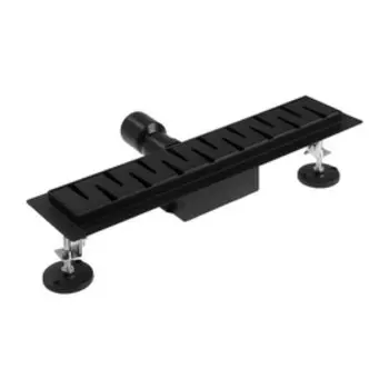 Трап TIM BAD-464002BK, 70400 мм, гидро+сухая защита от запаха, черный матовый