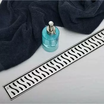 Трап Veconi Harmony N V850HN, d=40 мм, боковой выпуск, 915х125 мм, линейный, хром