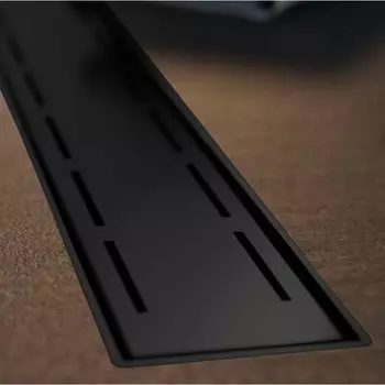 Трап Veconi Line Black V450LB, d=40 мм, боковой выпуск, 515х125 мм, линейный, черный