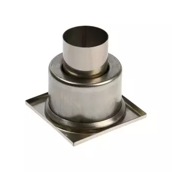 Трап ZEIN engr, 100100 мм, вертикальный, d=50 мм, прямой выпуск, нержавеющая сталь