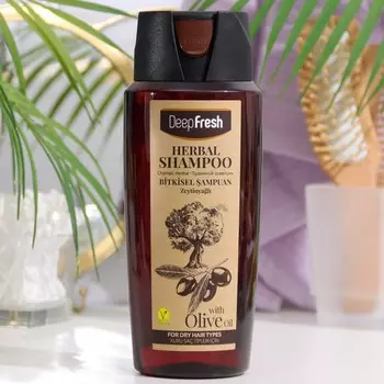 Травяной шампунь для волос c экстрактом оливкового масла, 500 мл