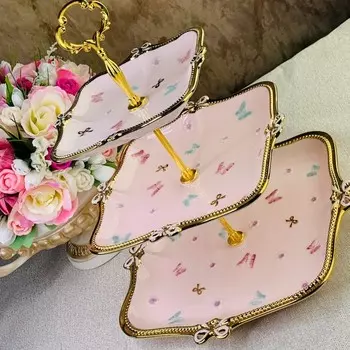 Трехъярусная этажерка Lenardi «Бабочки»