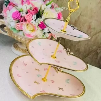 Трехъярусная этажерка Lenardi «Бабочки»