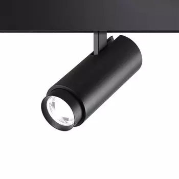Трековый светильник для низковольтного шинопровода Novotech. Flum, 5Вт, Led, 160х125х53 мм, цвет чёрный