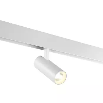 Трековый светильник для низковольтного шинопровода Novotech. Flum, 12Вт, Led, 188х116х50 мм, цвет белый