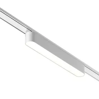 Трековый светильник для низковольтного шинопровода Novotech. Smal, 12Вт, Led, 27х222х25 мм, цвет белый