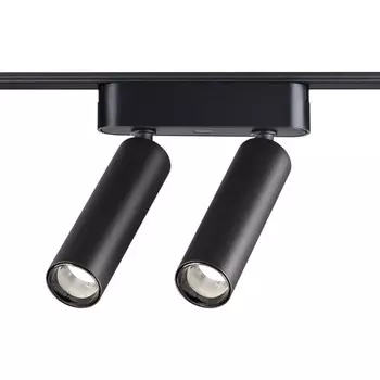 Трековый светильник для низковольтного шинопровода Novotech. Smal, 14Вт, Led, 145х115х31 мм, цвет чёрный