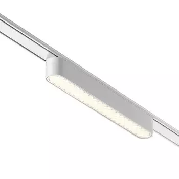 Трековый светильник для низковольтного шинопровода Novotech. Smal, 12Вт, Led, 27х222х25 мм, цвет белый