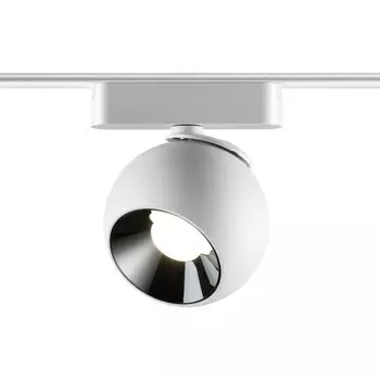 Трековый светильник для низковольтного шинопровода Novotech. Smal, 12Вт, Led, 111х115х100 мм, цвет белый