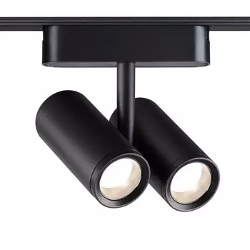 Трековый светильник для низковольтного шинопровода Novotech. Smal, 16Вт, Led, 132х115х42 мм, цвет чёрный