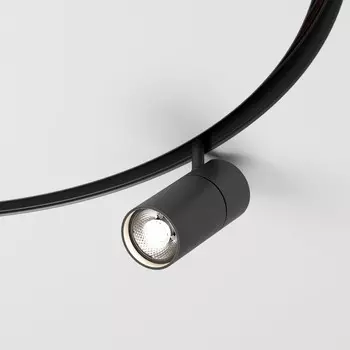 Трековый светильник для радиусного шинопровода Elektrostandard, Slim Magnetic, 114х60х190 мм, 12Вт, LED, 1000Лм, 4200К, цвет чёрный