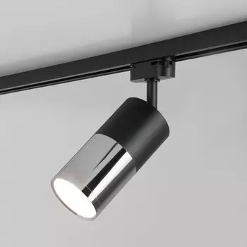 Трековый светильник Elektrostandard, Avantag, 67х67х225 мм, 6Вт, LED, 420Лм, 4200К, цвет хром, чёрный