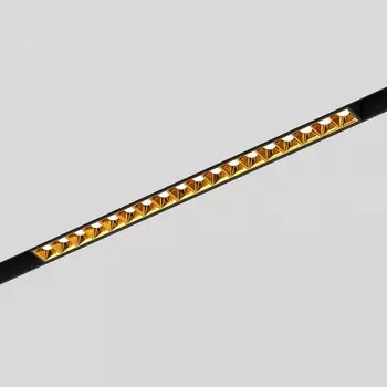 Трековый светильник Elektrostandard, Slim Magnetic, 326х22х43 мм, 18Вт, LED, 1700Лм, 4000К, цвет чёрный, золото