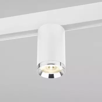 Трековый светильник Elektrostandard, Slim Magnetic, 65х65х160 мм, 10Вт, LED, 1100Лм, 4200К, цвет белый, серебро