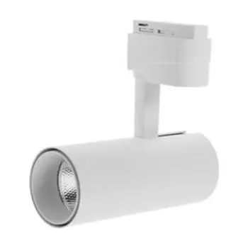 Трековый светильник, Luazon lighting, TSL-101, 24 deg, 20 W, 1600 Lm, 6500K, холодн. бел., корпус Бе