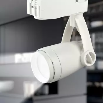 Трековый светильник однофазный TR12-GU10 WH под лампу MR16 белый