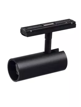 Трековый светильник FTL-007, серия Flat, 10 Вт, 48 В, 3000К, IP20, чёрный, свечение тёплое белое