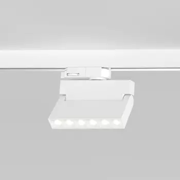 Трековый светильник трёхфазный Elektrostandard, Garda, 115х32х143 мм, 10Вт, LED, 750Лм, 4200К, цвет белый