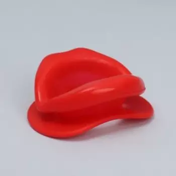 Тренажёр для мышц лица «Губки», 4 × 7,3 × 7,5 см, цвет красный