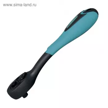Трещотка Gross, 1/4", 72 зуба, Comfort, с быстрым сбросом, CrV, 2-х комп. рукоятка