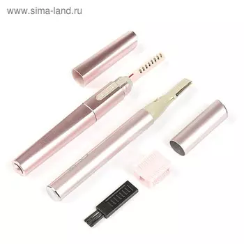 Триммер и стайлер для ресниц Scarlett SC-TR307T01, насадка для бровей, кисточка, розовый