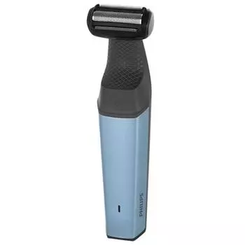 Триммер Philips BG3015/15, для лица и тела, 2 насадки, от аккумулятора, синий/чёрный