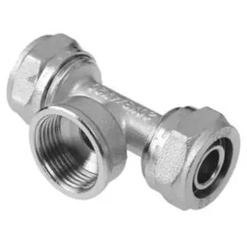 Тройник AQuapex, обжимной, 20 мм х 3/4" внутренняя резьба х 20 мм