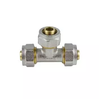 Тройник Aquasfera 7011-03, обжимной, d=26 мм, латунь