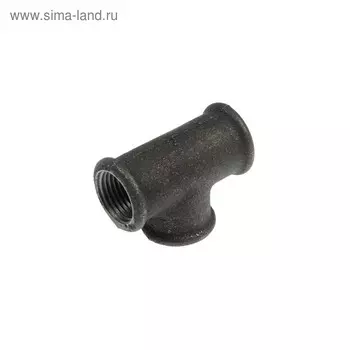 Тройник чугунный, 1/2", внутренняя резьба, DN 15, PN 16