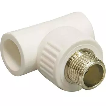 Тройник "CTM" ПЛАСТ CPTM2012, комбинированный, d=20 мм х 1/2", наружная резьба