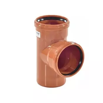 Тройник канализационный Ostendorf KGEA, наружный, d=110 мм, 87° 220400