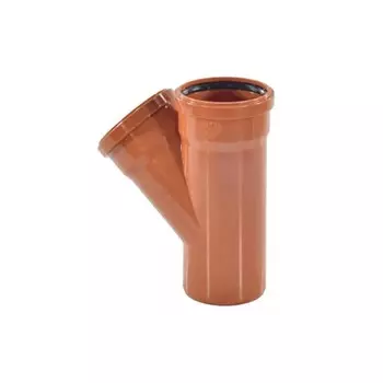 Тройник канализационный Ostendorf KGEA, наружный, d=160х110 мм, 45° 222320