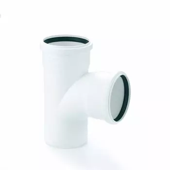 Тройник канализационный REHAU RAUPIANO 11230051001, d=110 x 110 мм, 87°