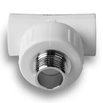 Тройник комбинированный AQUALINK, полипропиленовый, d=32 мм x 1/2", наружная резьба