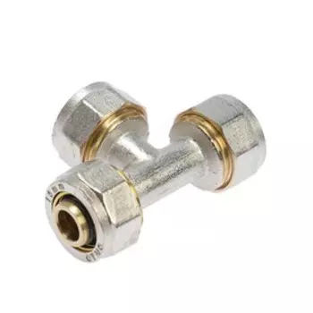 Тройник OTMO, обжимной, 16 мм, латунь