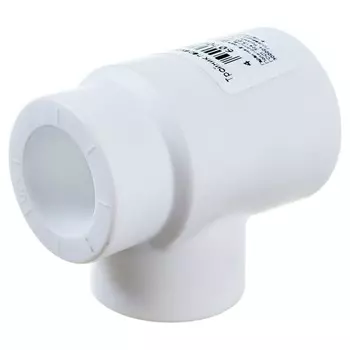 Тройник переходной "ПОЛИТЭК", полипропиленовый, d=25 x 20 x 20 мм