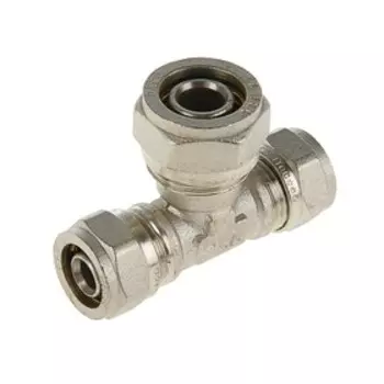 Тройник переходной Valtec, обжимной, 16 мм х 20 мм х 16 мм