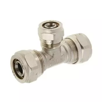 Тройник переходной Valtec, обжимной, 20 мм х 16 мм х 20 мм