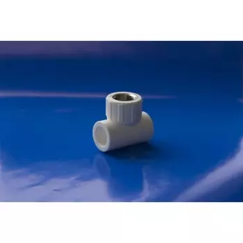 Тройник "ПОЛИТЭК", полипропиленовый, d=32 мм x 1", внутренняя резьба