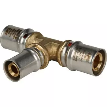 Тройник-пресс STOUT SFP-0005-201620, d=20 х 16 х 20 мм, переходной, латунь