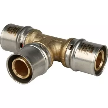 Тройник-пресс STOUT SFP-0006-262626, d=26 мм, латунь