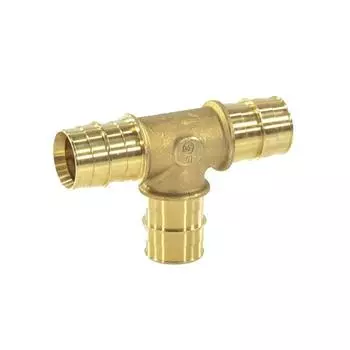 Тройник соединительный аксиальный "РОС" 127-3731, d=25, латунь