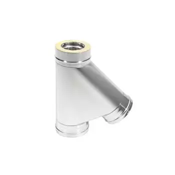 Тройник термо 45°, нержавеющая сталь AISI 430, толщина 0.8 мм, d=200 280 мм