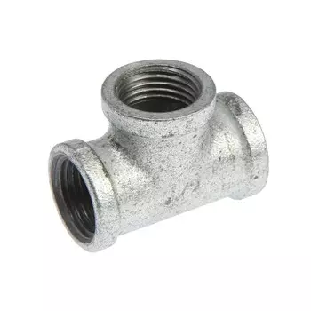 Тройник ZEIN, 1/2", внутренняя резьба, чугунный