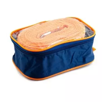 Трос буксировочный РОСТРОС 15 т, 2 скобы М14, 4 м, сумка