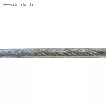 Трос для растяжки DIN 3055 в оплетке, цинк, ПВХ 6/8, 100 м