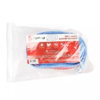 Трос-лента буксировочный TORSO Standart, 3.5 т, 4.5 м, 2 крюка