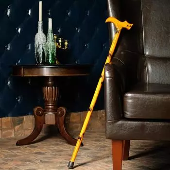 Трость сувенирная 90см, рукоять дракон, светлая