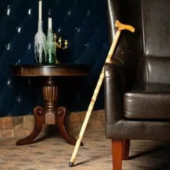 Трость сувенирная 90 см, светлая, дерево