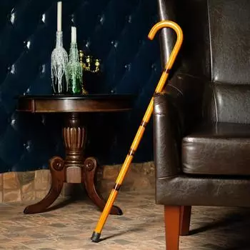 Трость сувенирная 93 см «Тигр», светлая, дерево